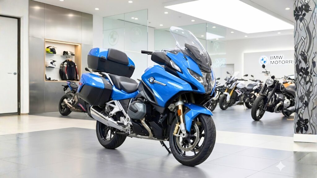 Moto BMW R 1250 RT en Color Verde – Touring Cómoda y Potente